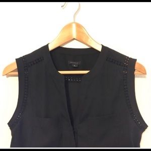 Ann Taylor office eyelet blouse